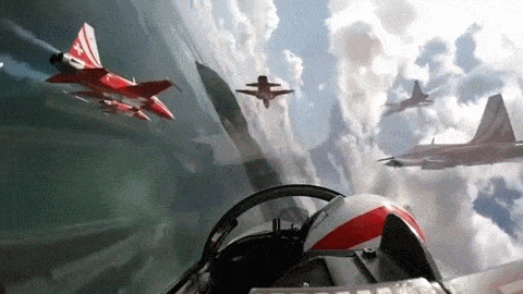... Rehearsal of The Swiss Air Force Aerobatic Team, Patrouille Suisse